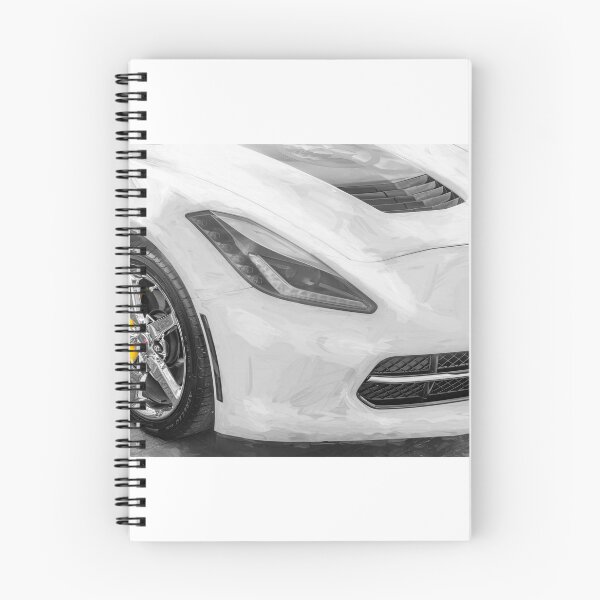 Item preview,  2014 Corvette Stingray Coupe Velocity Yellow Hood Badge Poster designed and sold by RichFrancoCars.