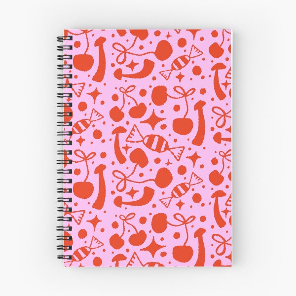 Item preview, Cozy Retro Cherries and Sweets Red Pink designed and sold by adamstav-prints.