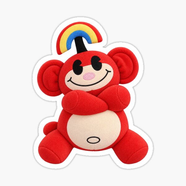 Item preview, Rainbow Monkey Plush Hug designed and sold by Mandamelo Now.