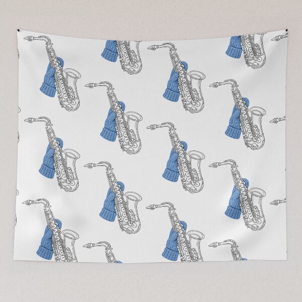 Item preview, Saxophone Held by a Knitted Mitten designed and sold by knitcorner26.
