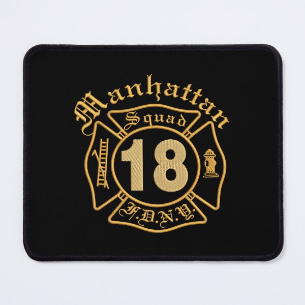 Item preview, Manhattan Squad 18 FDNY - Firefighter Emblem Logo designed and sold by lucrfts.