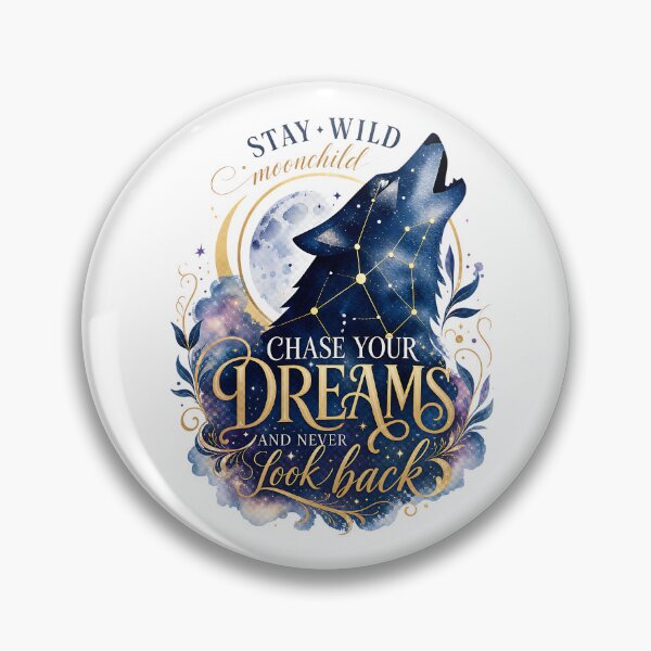 Item preview, Stay Wild Moonchild Wolf Howling Dreams Design designed and sold by Yafa-Design.