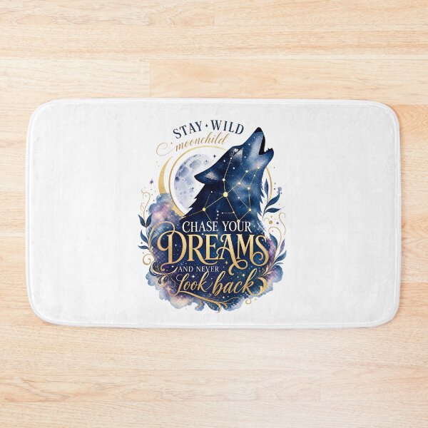 Item preview, Stay Wild Moonchild Wolf Howling Dreams Design designed and sold by Yafa-Design.