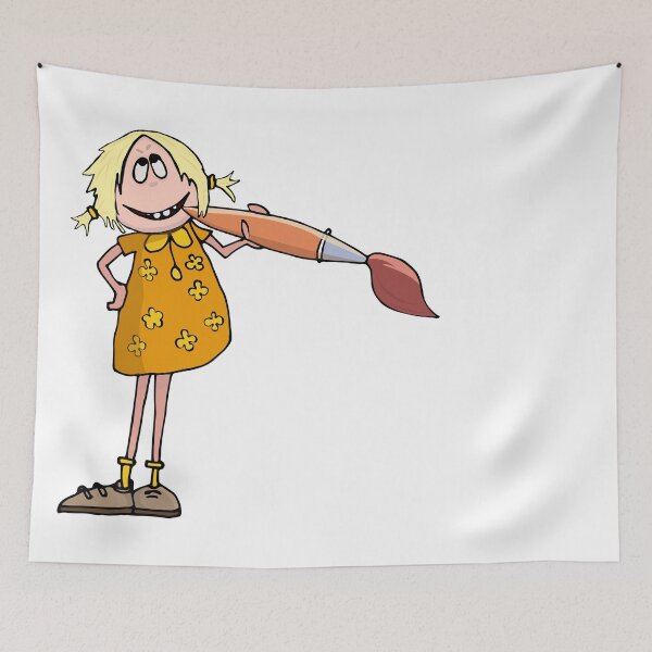 Item preview, Little artist girl with Paintbrush designed and sold by Tanya19742000.