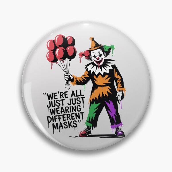 Item preview, Banksy Clown - We're all just wearing different masks designed and sold by 123ks.