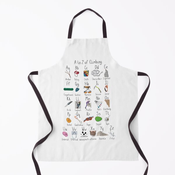 Item preview, A to Z of Climbing Alphabet Design for Adventure and Outdoor Enthusiasts designed and sold by Black4rrow.