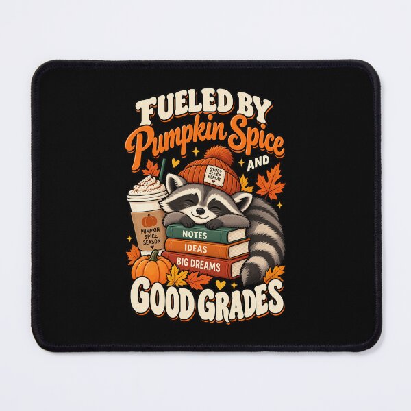 Item preview, Fueled By Pumpkin Spice And Good Grades Cute Fall Student Raccoon designed and sold by Ridaelb.