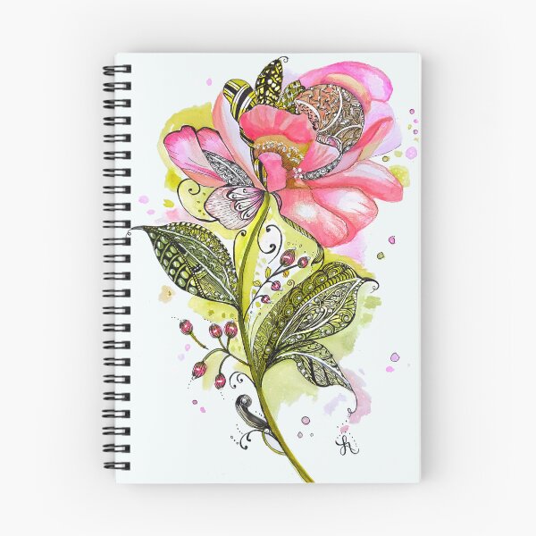 Item preview, Whimsical Peony Zentangle Botanical Art designed and sold by LorieFossaArt.