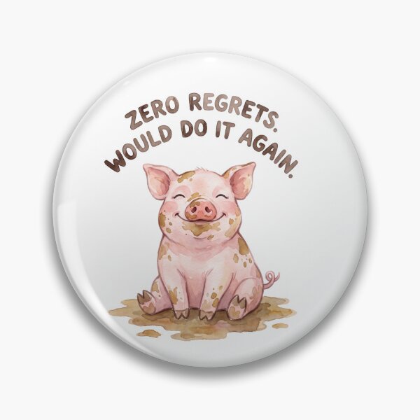Item preview, Zero Regrets Piglet designed and sold by Tiffany Roy.