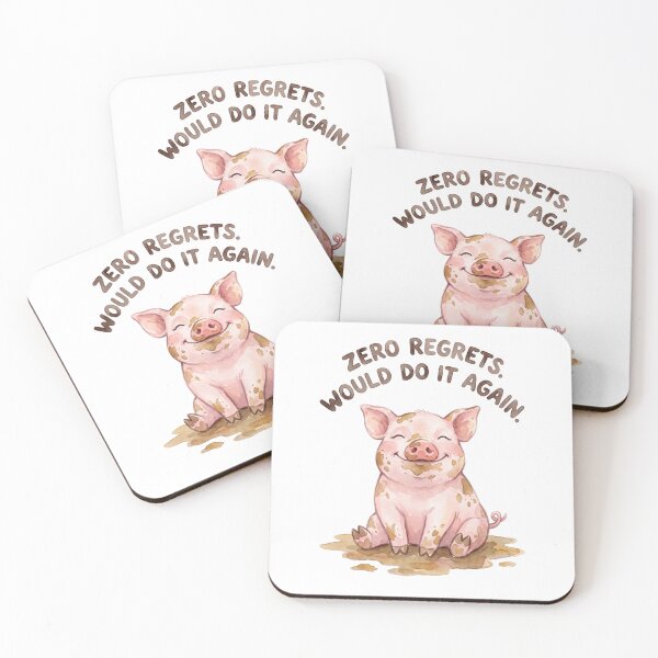 Item preview, Zero Regrets Piglet designed and sold by Tiffany Roy.