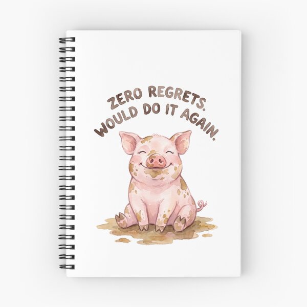 Item preview, Zero Regrets Piglet designed and sold by Tiffany Roy.
