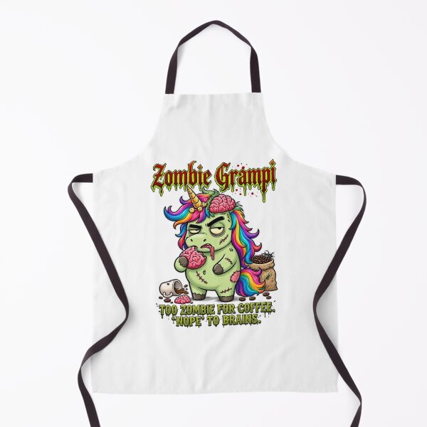Item preview, Zombie Grampi – Grumpy Zombie Unicorn Coffee Lover Halloween Gothic Design designed and sold by Sitred123.
