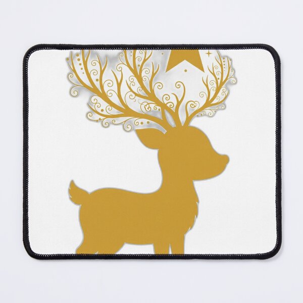 Item preview, Golden Christmas Shirt – Elegant Reindeer Holiday Tee designed and sold by KERK Art and Design.