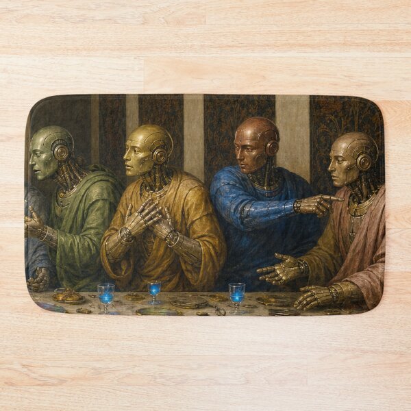 Item preview, The Last Supper Right Panel Cyber Renaissance Wall Art designed and sold by DMarquiseArt.