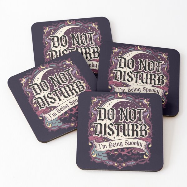 Item preview, Do Not Disturb I'm Being Spooky Vintage Gothic Moon and Bats Aesthetic designed and sold by Pick&Grin.