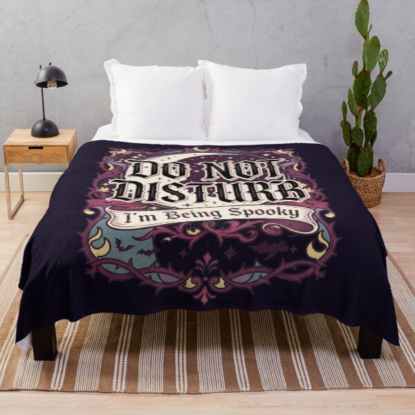 Item preview, Do Not Disturb I'm Being Spooky Vintage Gothic Moon and Bats Aesthetic designed and sold by Pick&Grin.