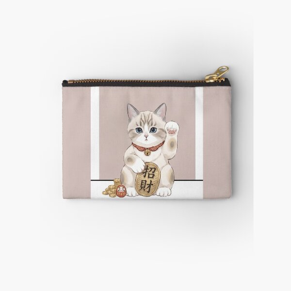 Item preview, Lucky Maneki Neko Kitten BB Beckoning Fortune designed and sold by PetalsPaws.