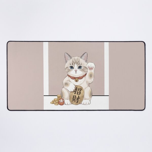 Item preview, Lucky Maneki Neko Kitten BB Beckoning Fortune designed and sold by PetalsPaws.