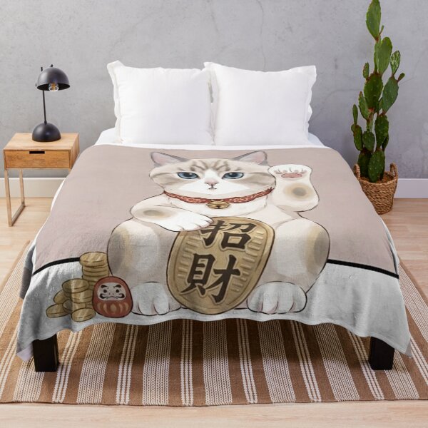 Item preview, Lucky Maneki Neko Kitten BB Beckoning Fortune designed and sold by PetalsPaws.