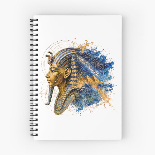 Item preview, Ancient Egyptian Pharaoh King Tut - Sacred Geometry Art designed and sold by Nubian Style.