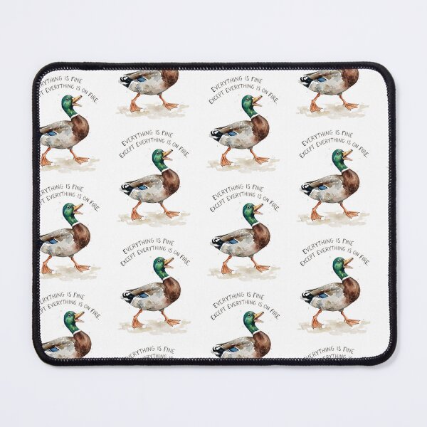 Item preview, On Fire Mallard designed and sold by Tiffany Roy.