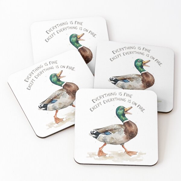 Item preview, On Fire Mallard designed and sold by Tiffany Roy.
