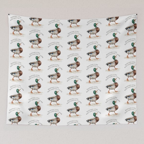 Item preview, On Fire Mallard designed and sold by Roy & Tiffany.