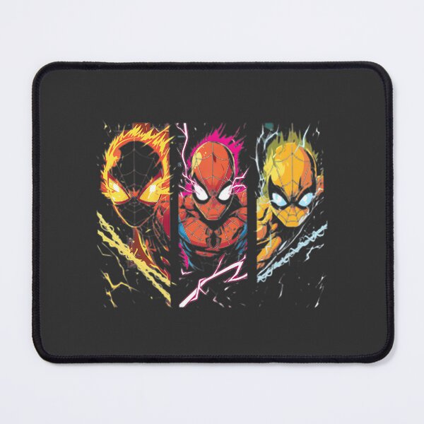 Item preview, Spider-Inspired Elemental Power Triptych Art Design Featuring Fire, Water, and Earth Elements designed and sold by ahmedsamir77.