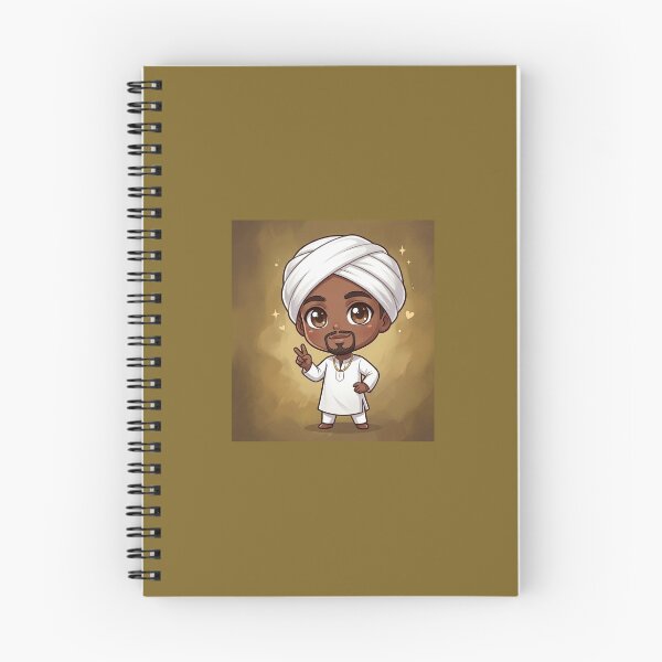 Item preview, Chibi Cartoon Avatar of Man in White Turban and Kurta designed and sold by TheModernMuslimchibi&more .