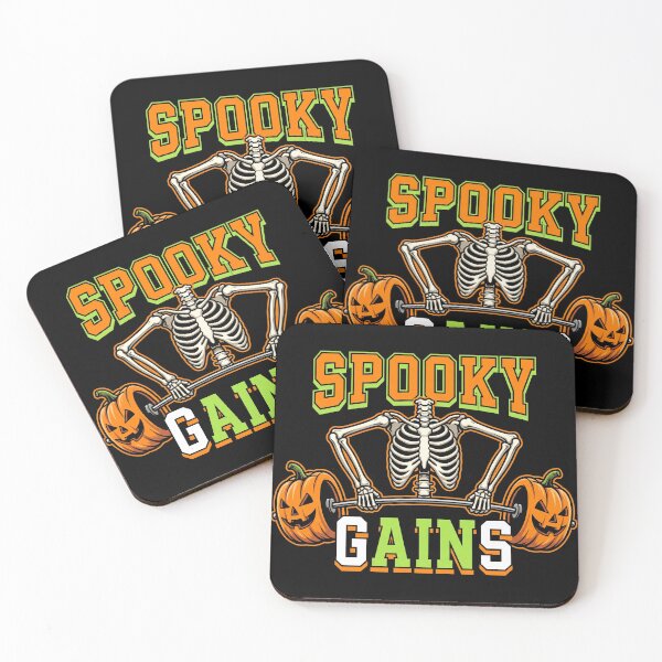 Item preview, Spooky Gains Gym Skeleton Lifting Barbell designed and sold by TeNovaStudio ⭐⭐⭐⭐⭐.