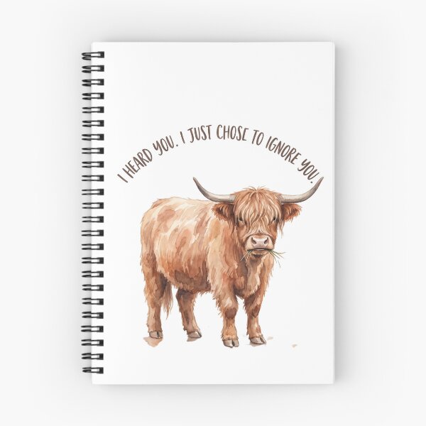 Item preview, Ignoring Highland Cow designed and sold by Roy & Tiffany.