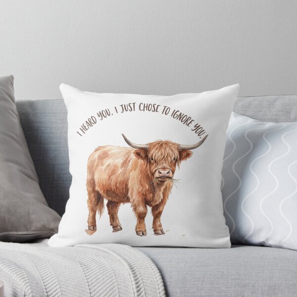 Item preview, Ignoring Highland Cow designed and sold by Roy & Tiffany.