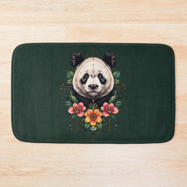 Item preview, Colorful Panda – Botanical Geometric Panda designed and sold by SHARPEI.