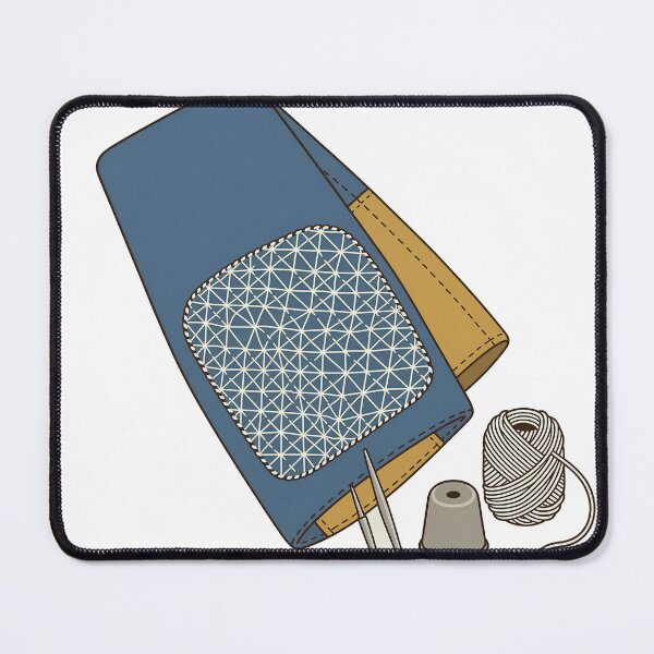 Item preview, Visible Mending Sashiko Denim Patch Art designed and sold by DIUMERI.