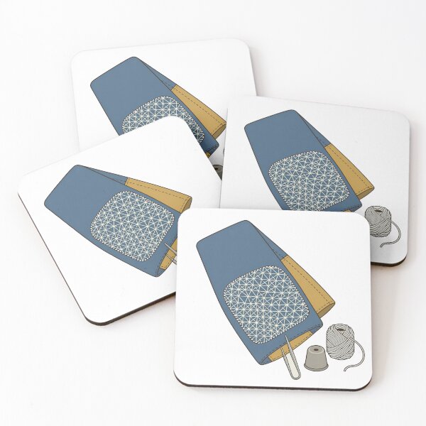 Item preview, Visible Mending Sashiko Denim Patch Art designed and sold by DIUMERI.