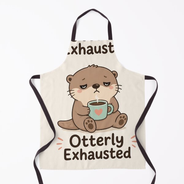 Item preview, Otterly Exhausted Funny Otter Design | Coffee Lover Gift designed and sold by moonlit.ink.shop.