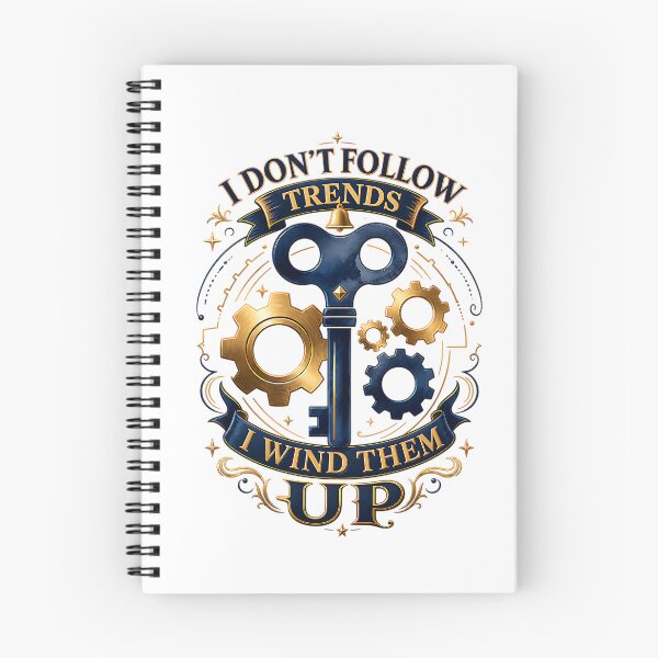 Item preview, I Don't Follow Trends I Wind Them Up Steampunk Key designed and sold by Yafa-Design.