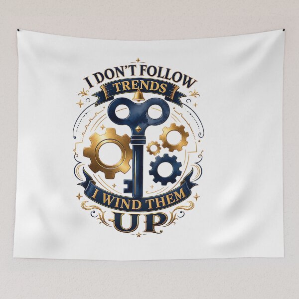 Item preview, I Don't Follow Trends I Wind Them Up Steampunk Key designed and sold by Yafa-Design.