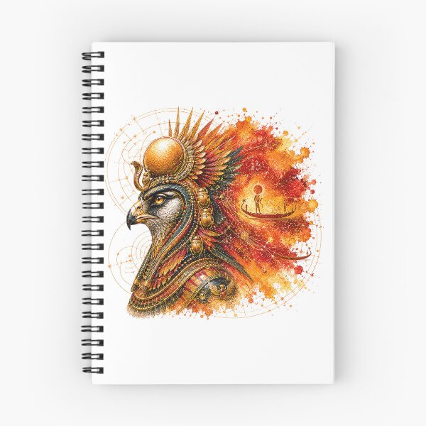 Item preview, Ancient Egyptian God Horus - Ra Sun Solar Boat Art designed and sold by Nubian Style.