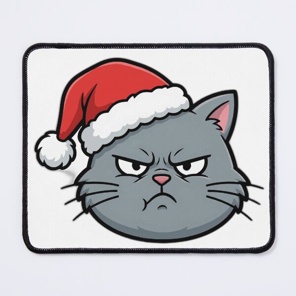 Item preview, Grumpy Christmas Shirt – Funny Cat Holiday Tee designed and sold by KERK Art and Design.