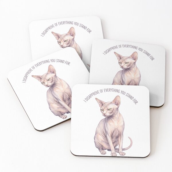 Item preview, Disapproving Sphynx Cat designed and sold by Tiffany Roy.