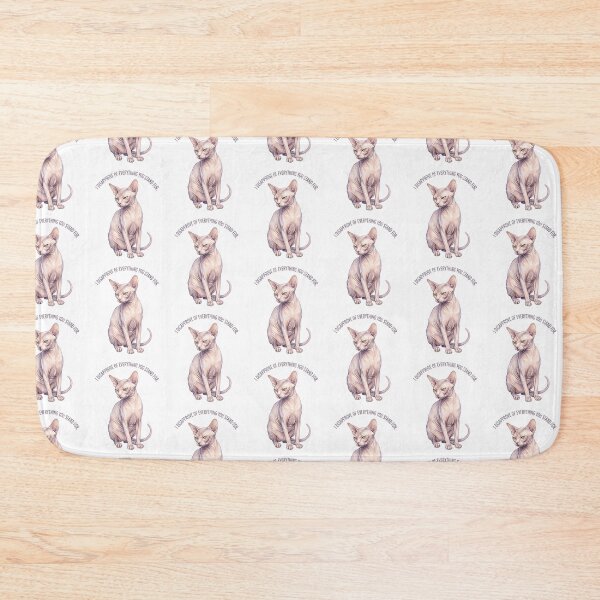 Item preview, Disapproving Sphynx Cat designed and sold by Tiffany Roy.