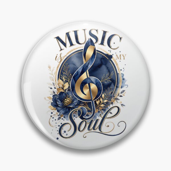 Item preview, Elegant Music Is My Soul Treble Clef Watercolor designed and sold by Yafa-Design.