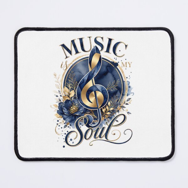 Item preview, Elegant Music Is My Soul Treble Clef Watercolor designed and sold by Yafa-Design.