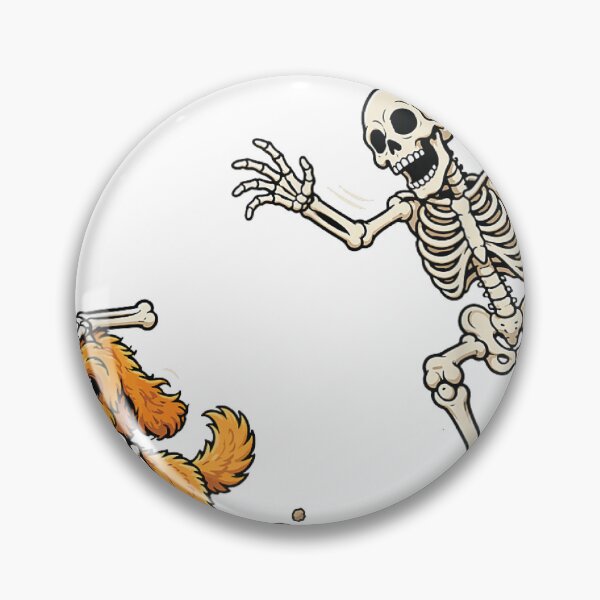 Item preview, Halloween Skeleton Dog Running With Bone designed and sold by otaku.edwardj.