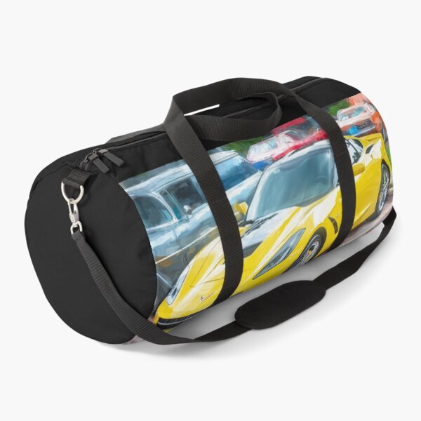 Item preview,  2014 Corvette Stingray Coupe Velocity Yellow Hood Badge Poster designed and sold by RichFrancoCars.