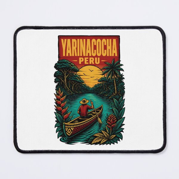 Item preview, Yarinacocha Peru Vintage Travel Tourism designed and sold by TravelersGems.
