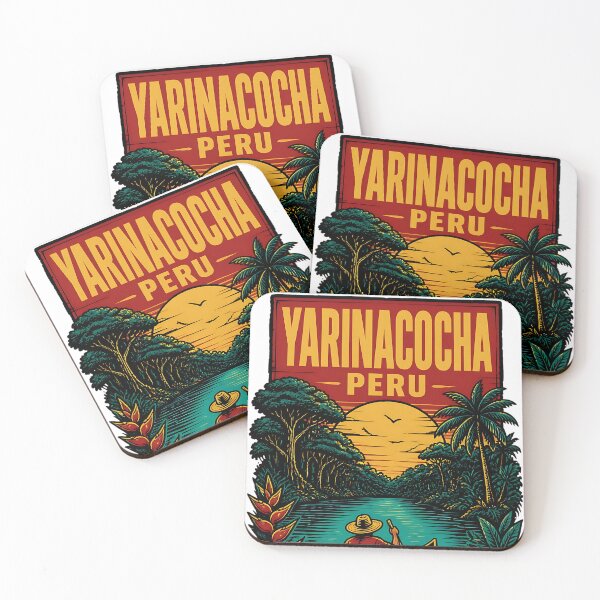 Item preview, Yarinacocha Peru Vintage Travel Tourism designed and sold by TravelersGems.