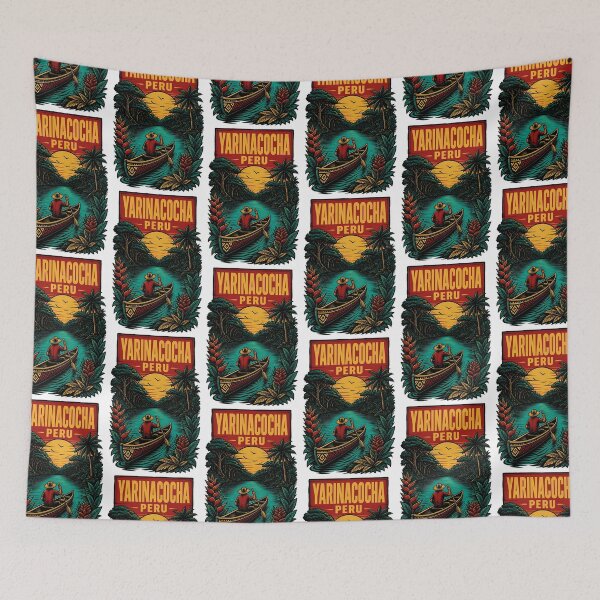Item preview, Yarinacocha Peru Vintage Travel Tourism designed and sold by TravelersGems.