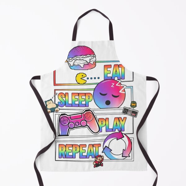 Item preview, Eat Sleep Play Repeat Gamer Aesthetic Neon Gradient designed and sold by Alaric4you.